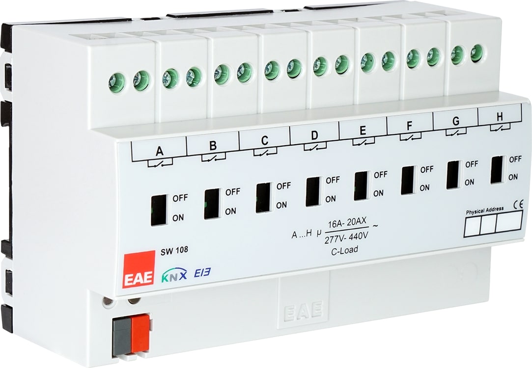 aktuator przełączający knx eae sw108